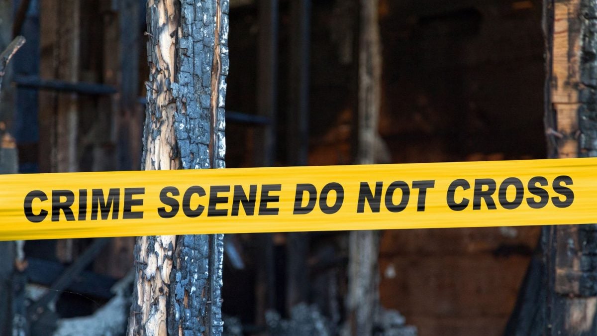 Representational image of a crime scene or police lights, symbolizing domestic violence and murder in Bengaluru, India.