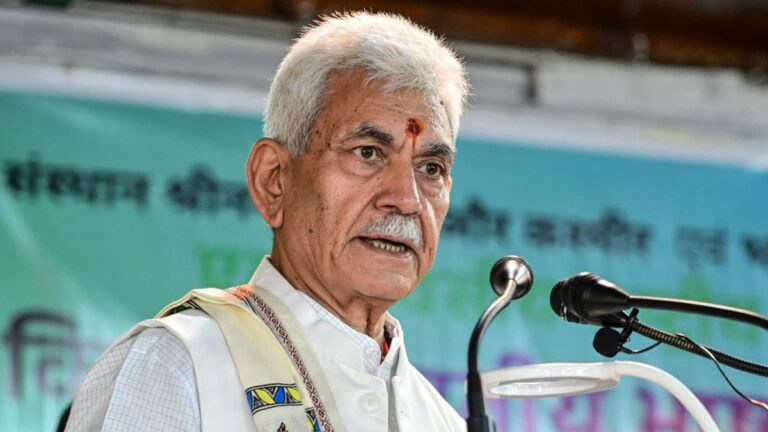 Jammu and Kashmir Lieutenant Governor Manoj Sinha announcing a magisterial probe into the controversial Ganderbal encounter, where an Assam Rifles battalion was also removed.