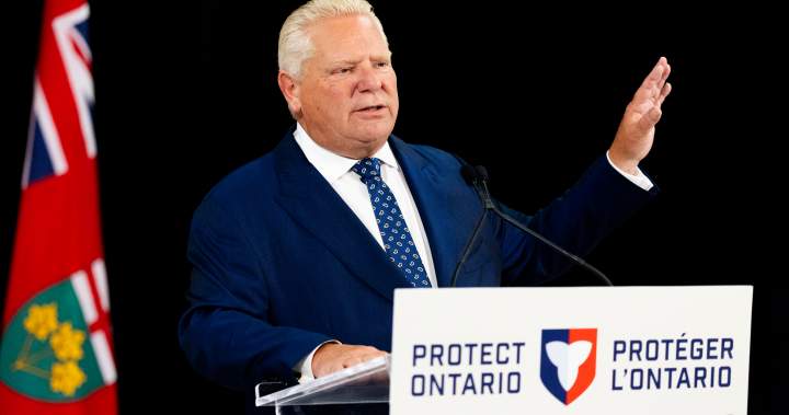 Ontario Premier Doug Ford faces scrutiny over undisclosed government ad spending on 'Protect Ontario' commercials amid rising provincial deficit.