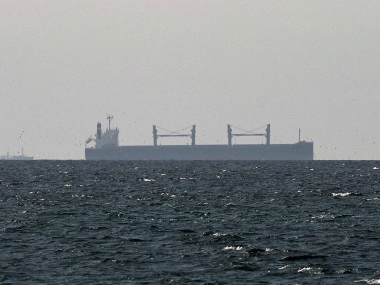 Cargo ship in the Gulf near the Strait of Hormuz