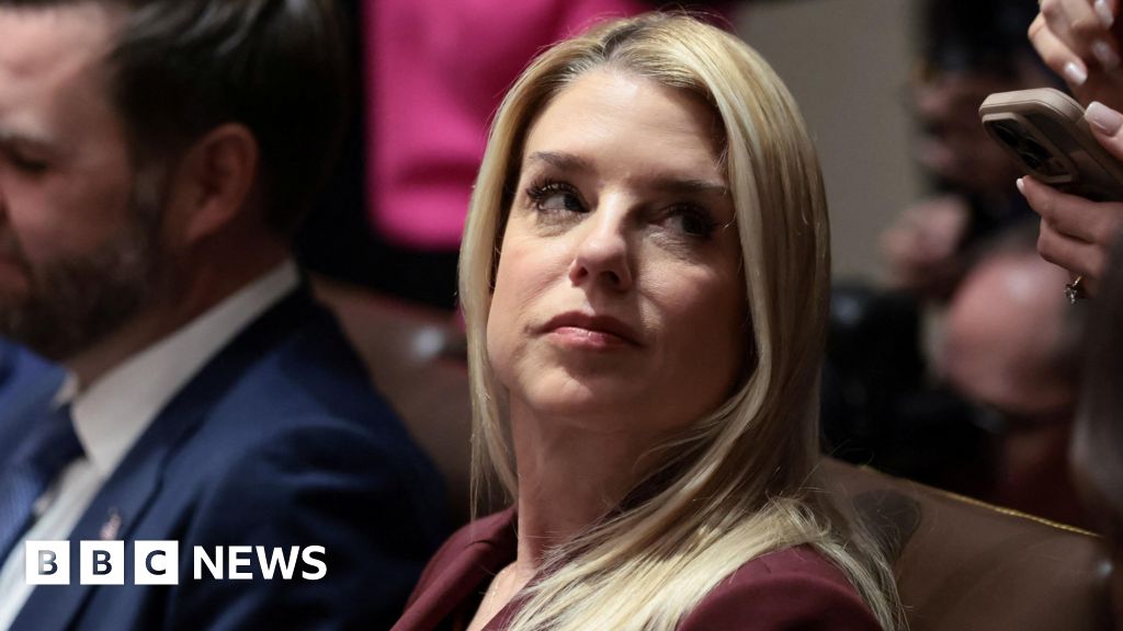 Former U.S. Attorney General Pam Bondi attends a cabinet meeting at the White House in Washington, D.C.