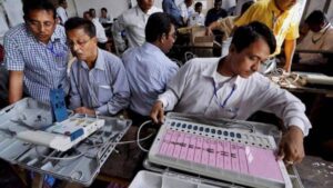 Image of vote counting in progress for Assembly Elections 2026 results.