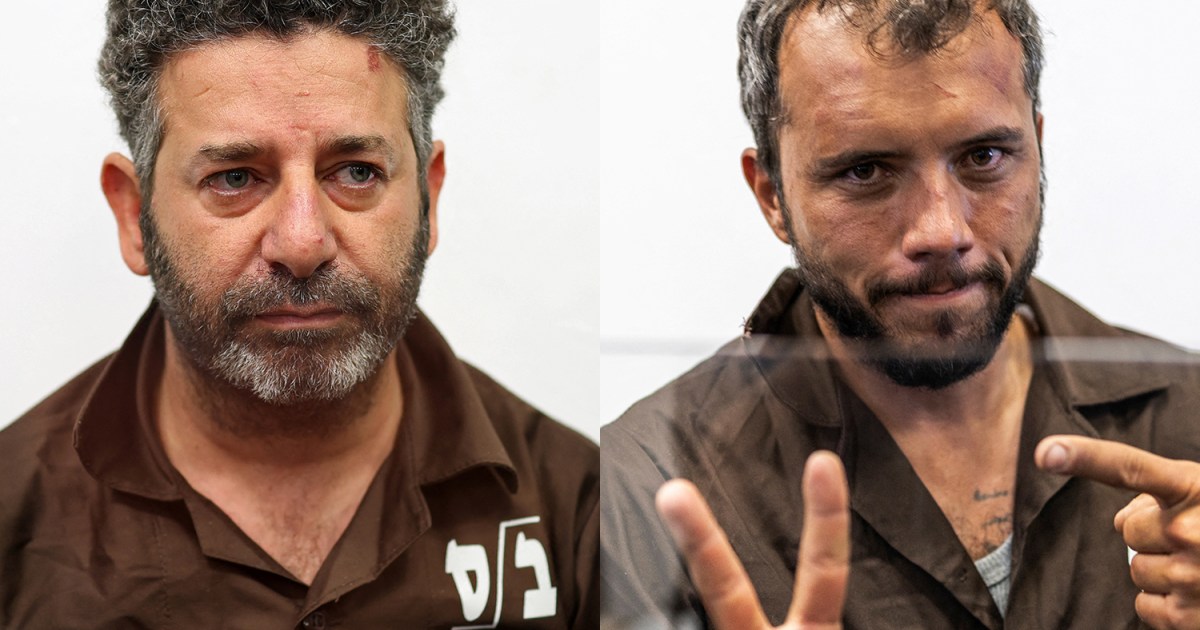 Image of activists from a Gaza aid flotilla in an Israeli court in Ashkelon.