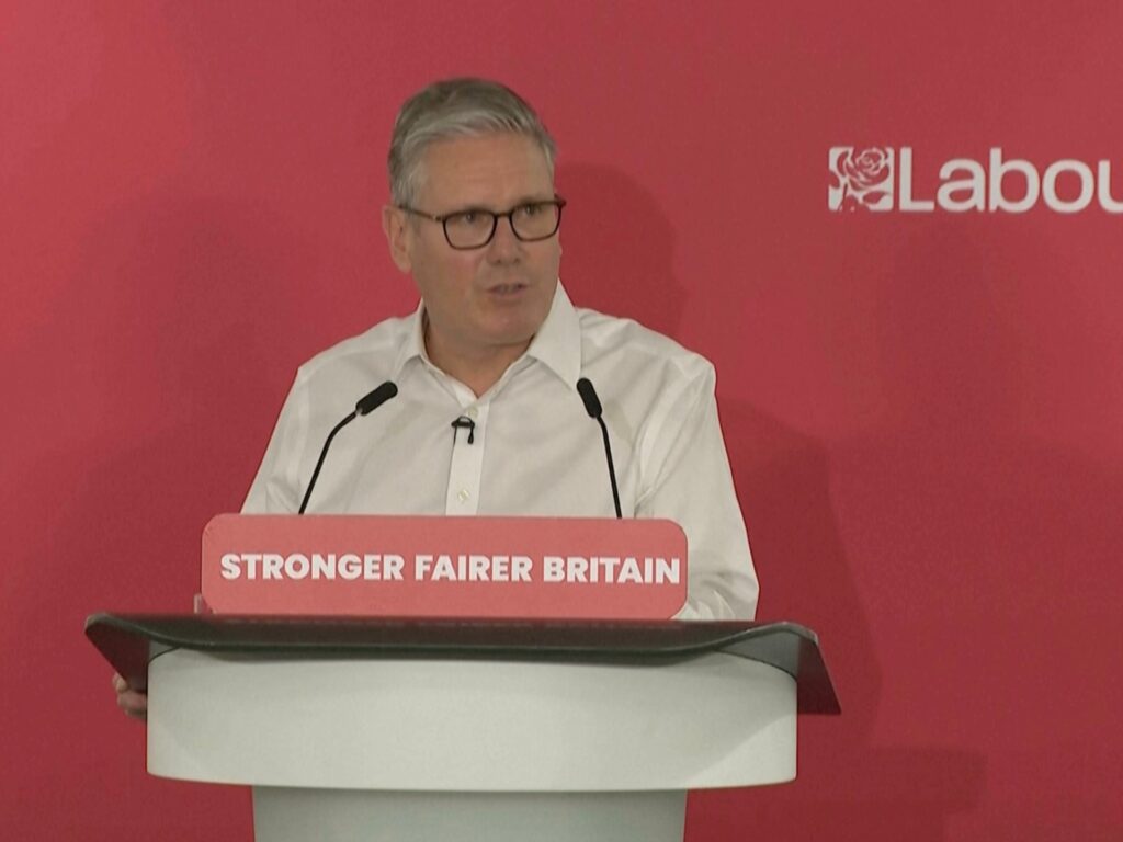 UK Prime Minister Keir Starmer addressing the media amidst political pressure and calls for his resignation.