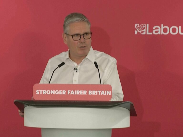 UK Prime Minister Keir Starmer addressing the media amidst political pressure and calls for his resignation.