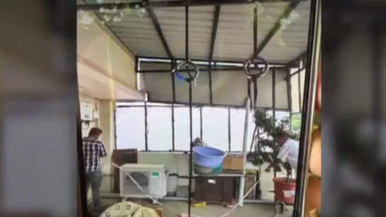 First photo showing the rooftop where Twisha Sharma was found dead in Bhopal