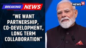 PM Modi launching the Bharat Innovates campaign in France with President Macron, symbolizing India-France innovation partnership.