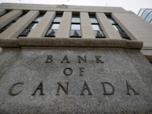 Bank of Canada building in Ottawa amidst reports of rising inflation driven by oil prices