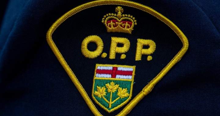 An image showing the aftermath of a serious two-vehicle collision in Wellington County, involving a damaged van and an SUV.