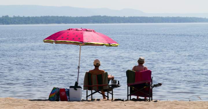 An image depicting a thermometer hitting extreme temperatures, indicating a heatwave across British Columbia.