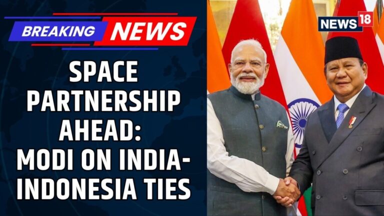Prime Minister Narendra Modi and Indonesian President Joko Widodo discussing bilateral relations
