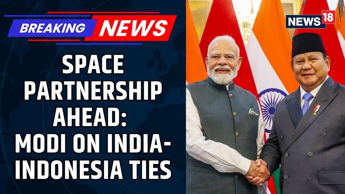 Prime Minister Narendra Modi and Indonesian President Joko Widodo discussing bilateral relations