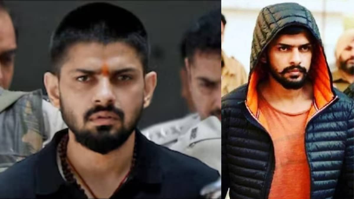 Image of Lawrence Bishnoi, leader of the Lawrence Bishnoi gang, associated with the multi-nation crime ring bust.