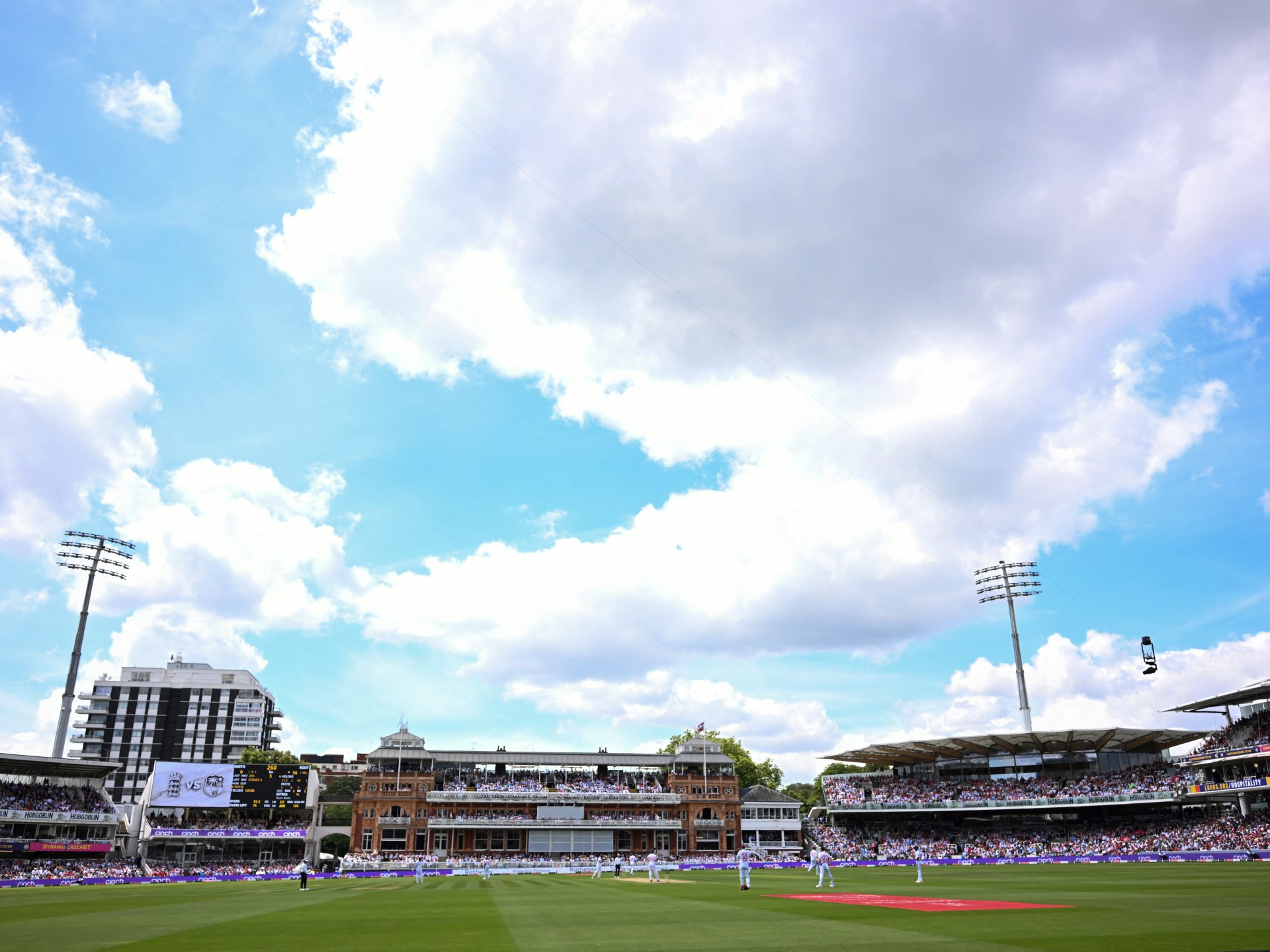 General view of Lord's Cricket Ground, indicating the iconic venue.
