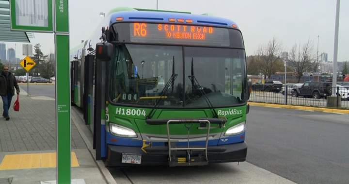 Advocates rally for an affordable low-income transit pass in Vancouver.