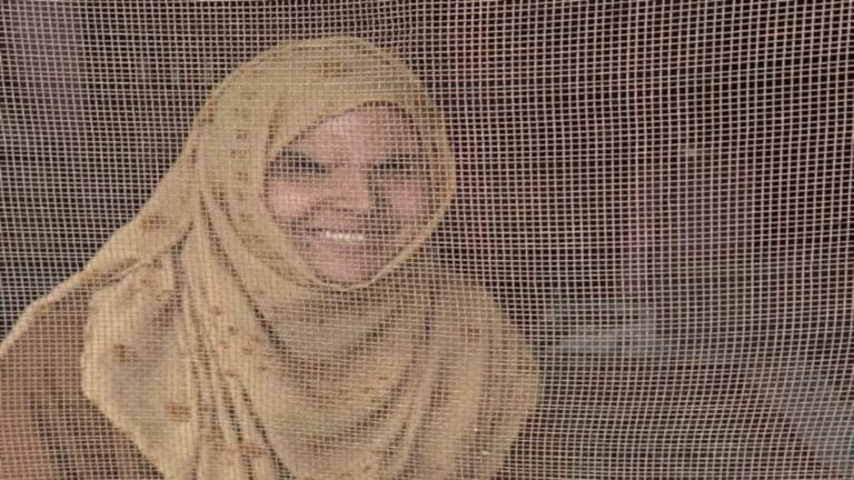 Insha Mushtaq, a Kashmiri pellet gun victim, after receiving rehabilitation approval.