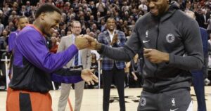 Toronto Raptors make a special announcement with a mystery guest, sparking intense speculation about player movements.