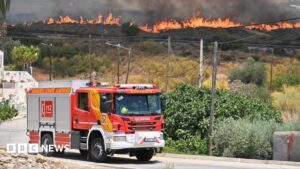 Firefighters battle deadly wildfire in southern Spain's Almería region