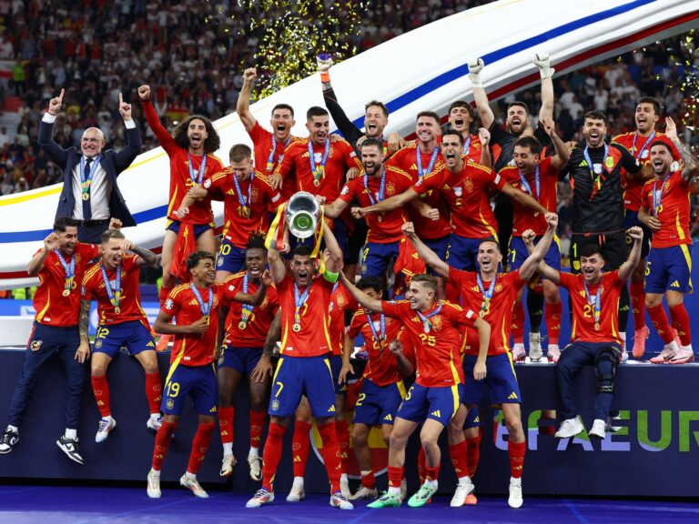 A news article discussing the moral implications of Spain's World Cup victory amidst global events.
