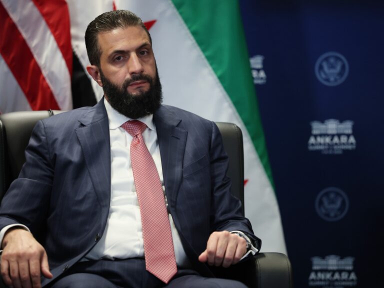 President Ahmed al-Sharaa overseeing a significant Syria security reshuffle, consolidating intelligence and security roles in Damascus.