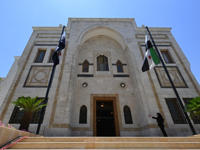 Image of the Syrian parliament building in Damascus, relevant to the news of the Syrian Parliament Delay.