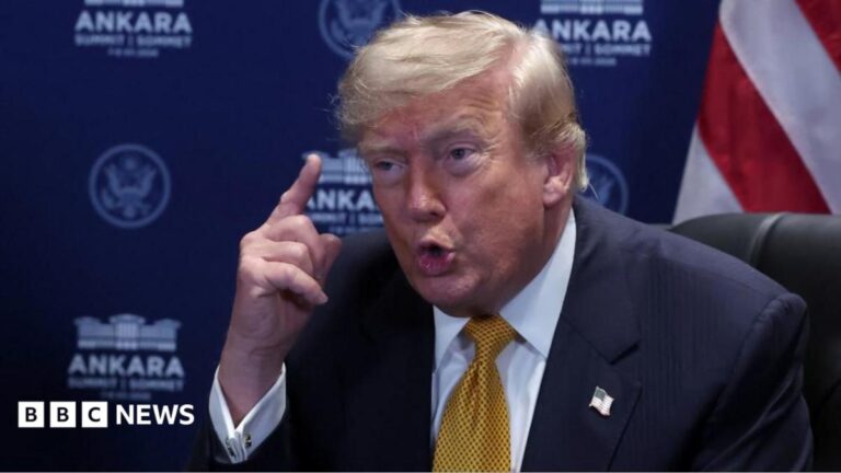 President Trump and NATO Secretary General Mark Rutte in a serious discussion.