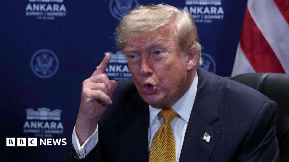 President Trump and NATO Secretary General Mark Rutte in a serious discussion.