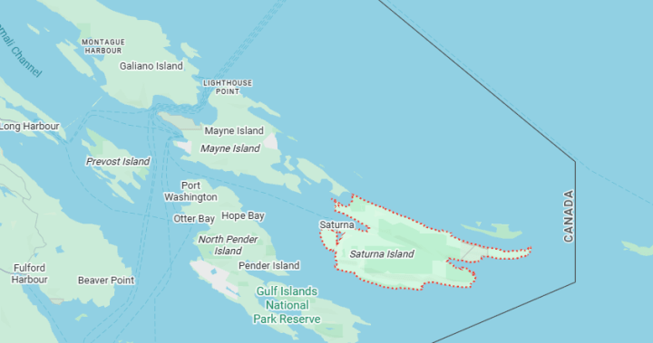 Image of a rescue operation near Saturna Island after a vessel sinking, highlighting marine safety.