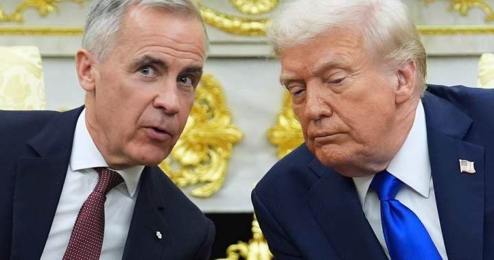 Image showing Canadian goods facing new U.S. tariffs after trade talks collapse, impacting businesses and supply chains.