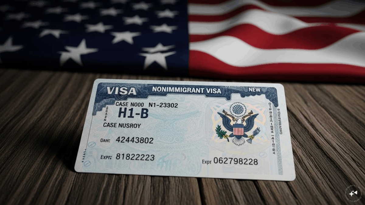 Representative image of the US H1-B visa.