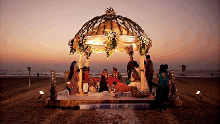 Opulent Indian wedding in Nha Trang, Vietnam, featuring 1,400 guests at a luxury resort.