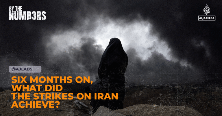 Image depicting the impact of strikes on Iran's infrastructure.