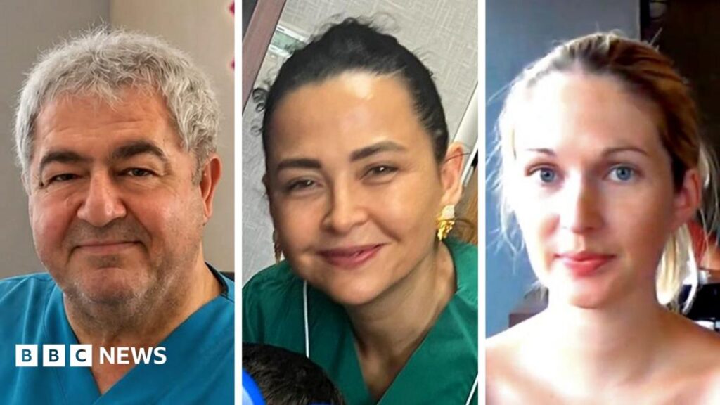 Image showing Dr Sevket Alpturk, Dr Firdevs Uguz Tip, and Julie Hodson, key figures in the IVF donor scandal in Northern Cyprus.