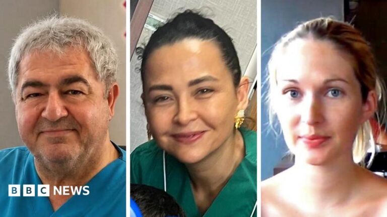 Image showing Dr Sevket Alpturk, Dr Firdevs Uguz Tip, and Julie Hodson, key figures in the IVF donor scandal in Northern Cyprus.