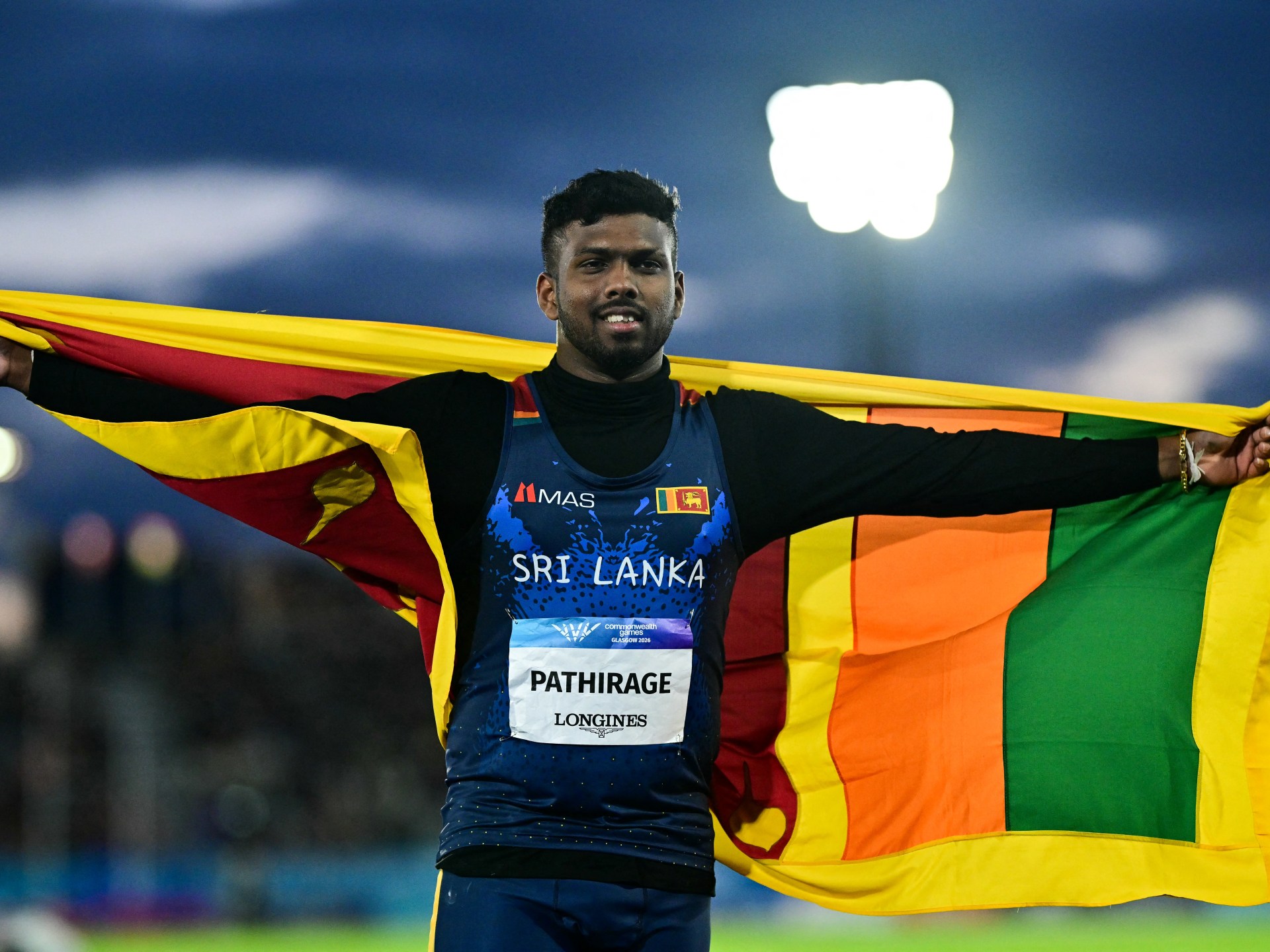 Rumesh Pathirage secures historic Javelin Gold for Sri Lanka at Commonwealth Games.