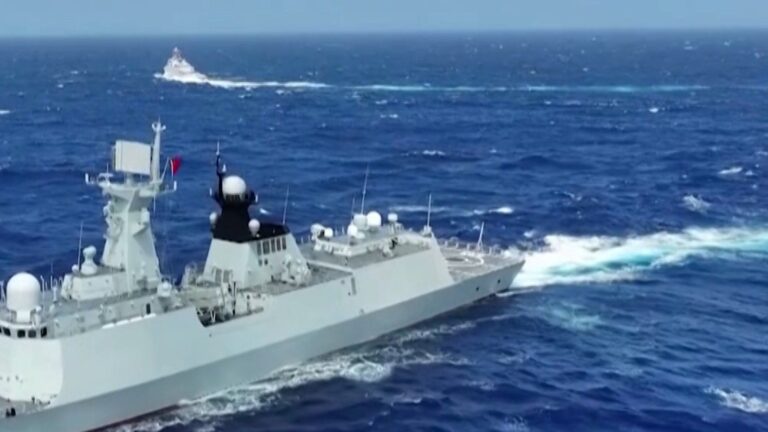 Naval vessels from China and Indonesia engage in joint drills east of Taiwan
