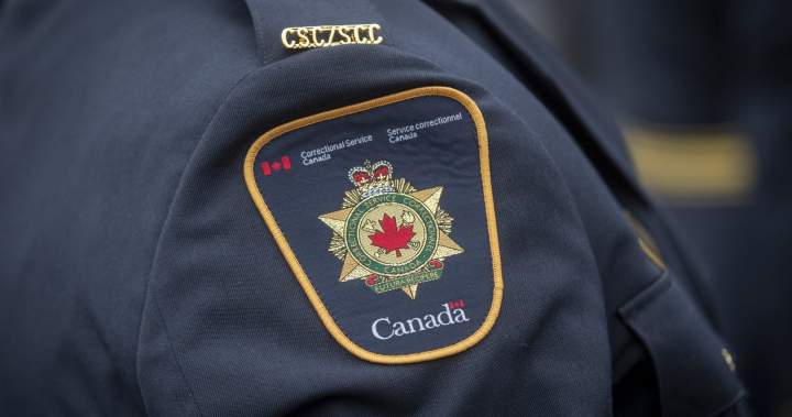Correctional Service Canada logo with an officer in Kingston, Ont.