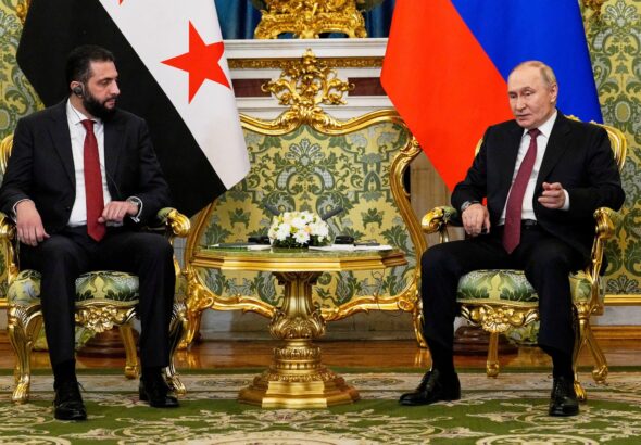 Russian and Syrian Presidents discussing military bases