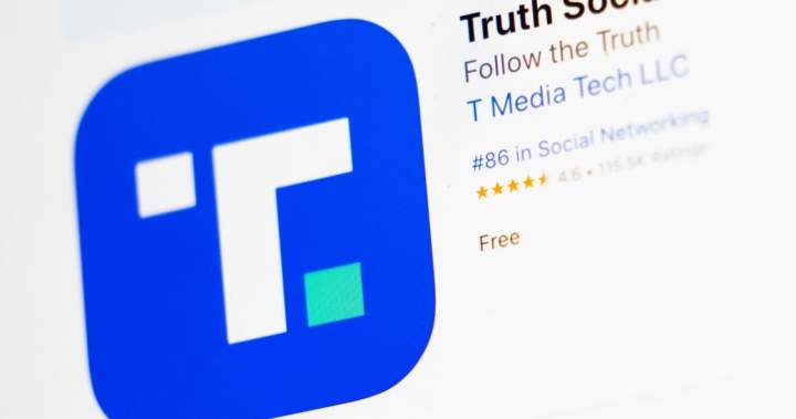 Image depicting a courtroom gavel over a backdrop related to social media, symbolizing the ongoing legal battle surrounding Trump's Truth Social platform and its controversial paid access service.