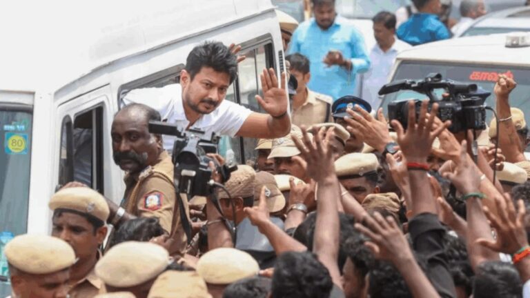 Udhayanidhi Stalin arrested by police, speaks to media, denying objectionable remarks and accusing government of treating him like a terrorist.