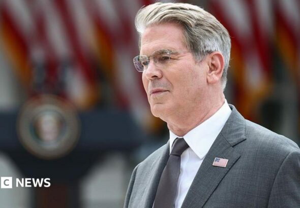 US Treasury Secretary Scott Bessent announcing 'greatest financial offensive ever' against Iran.