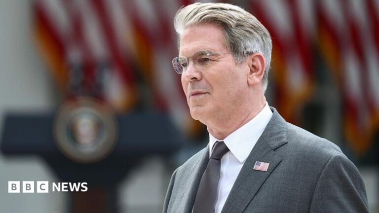 US Treasury Secretary Scott Bessent announcing 'greatest financial offensive ever' against Iran.
