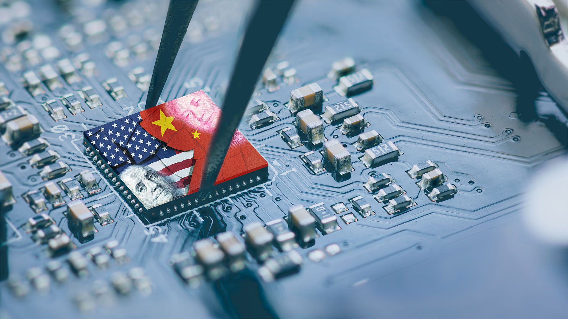 US-China tech rivalry, robot import bans, national security