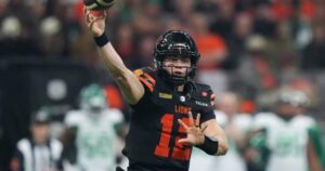 Nathan Rourke leading the B.C. Lions to victory at BC Place