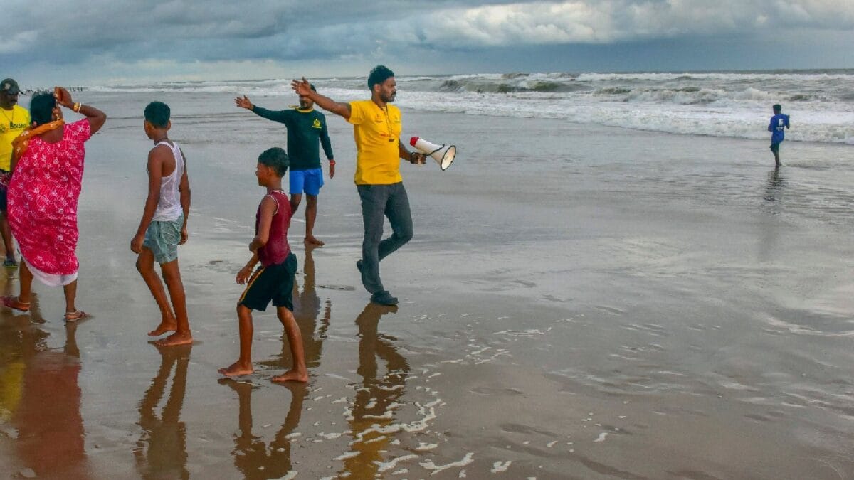 Coastal areas brace for heavy rain as the India Meteorological Department tracks a depression likely to be named Cyclone Arnab.
