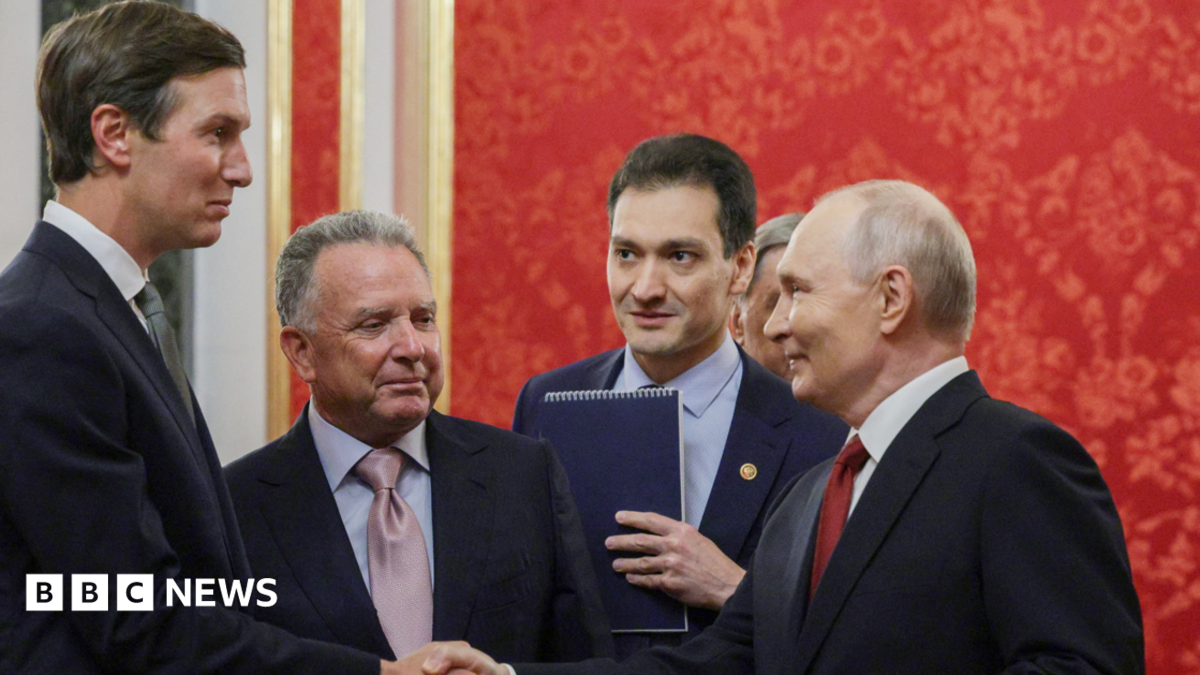 US diplomats Jared Kushner and Steve Witkoff meet President Vladimir Putin in Moscow for Ukraine peace talks.