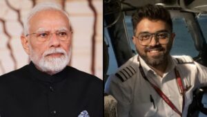 Prime Minister Modi commends the bravery of Indian pilot Captain Smit Machchhar following a mid-air cockpit attack.