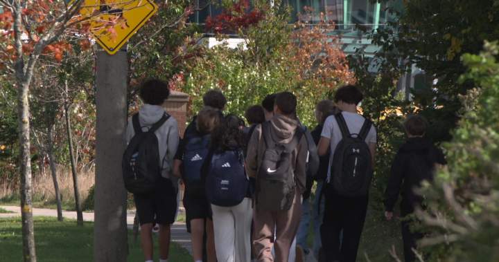 Value: Police presence at Halifax school following a hoax threat from abroad.