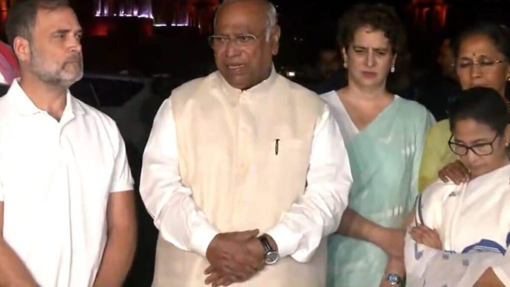 Value: Leaders of the INDIA bloc meeting with President Droupadi Murmu to discuss electoral integrity concerns.