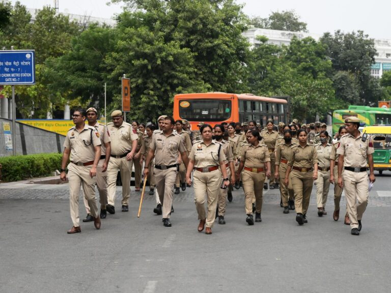 Value: Supporters of the Indian National Congress marching in protest over election integrity concerns in New Delhi.